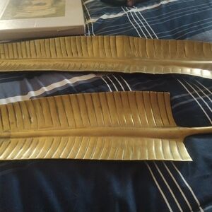 Brass Leaf Decorative Trays/Wall Art